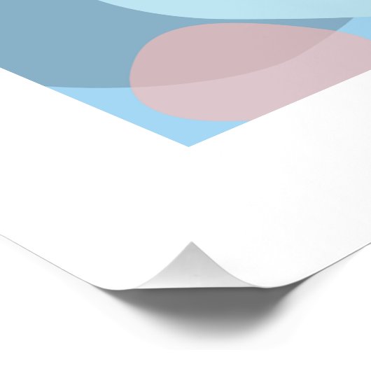 Blaugrau Chameleon Poster (Ecke)