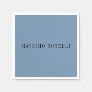 Blaugrau minimalist schlicht lesbar modern serviette