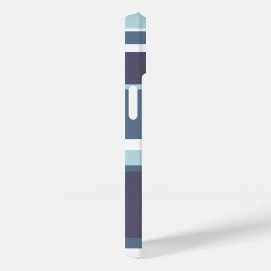 Blaugrau Streifen Case-Mate iPhone Hülle (Rückseite / Rechts)