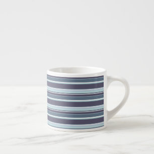 Blaugrau Streifen Espressotasse