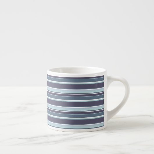 Blaugrau Streifen Espressotasse (Rechts)