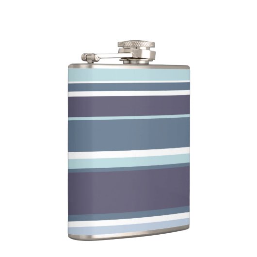 Blaugrau Streifen Flachmann (Rechts)