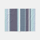 Blaugrau Streifen Fleecedecke (Vorderseite (Horizontal))