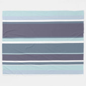 Blaugrau Streifen Fleecedecke (Vorderseite (Horizontal))
