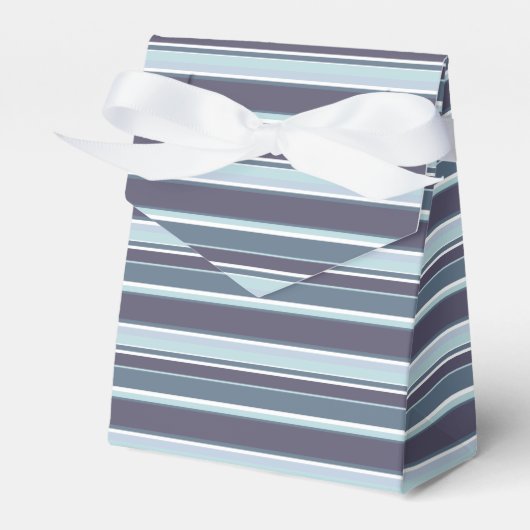 Blaugrau Streifen Geschenkschachtel (Vorderseite)