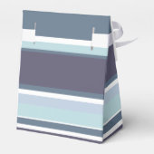 Blaugrau Streifen Geschenkschachtel (Rückseite)