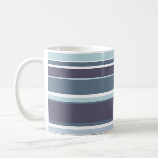 Blaugrau Streifen Kaffeetasse (Links)
