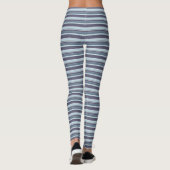 Blaugrau Streifen Leggings (Rückseite)