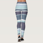 Blaugrau Streifen Leggings (Rückseite)