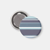 Blaugrau Streifen Magnet (Vorderseite/Rückseite)