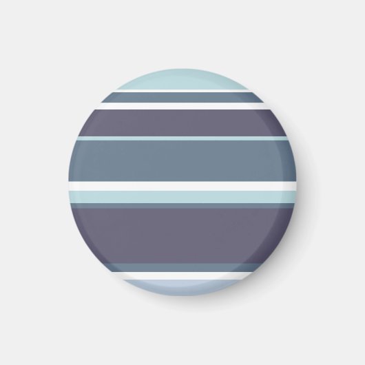 Blaugrau Streifen Magnet (Vorne)