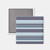 Blaugrau Streifen Magnet (Vorderseite/Rückseite)