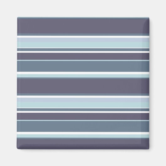 Blaugrau Streifen Magnet (Vorne)