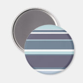 Blaugrau Streifen Magnet (Vorderseite/Rückseite)
