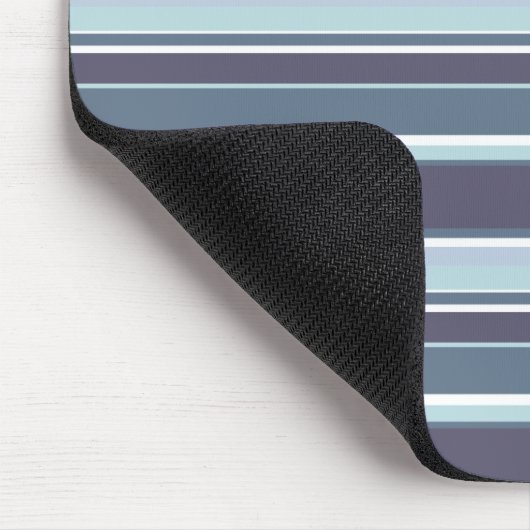 Blaugrau Streifen Mousepad (Ecke)