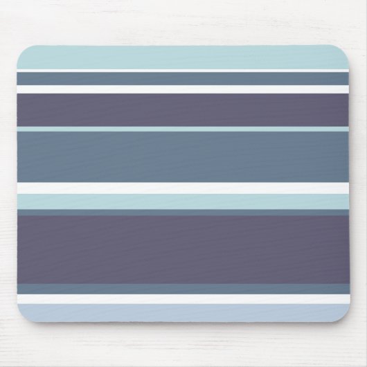 Blaugrau Streifen Mousepad (Vorne)