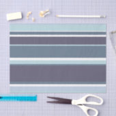 Blaugrau Streifen Seidenpapier (Handwerk)