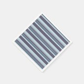 Blaugrau Streifen Serviette (Ecke)