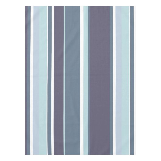 Blaugrau Streifen Tischdecke (Vorderseite)
