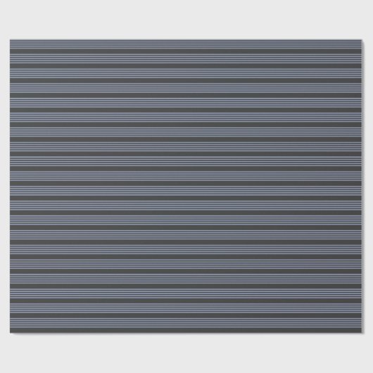 Blaugrau und Holzkohle, fünf Streifen Geschenkpapier (Flach)