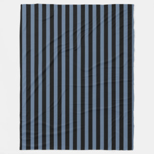Blaugrau und schwarze Streifen Fleecedecke