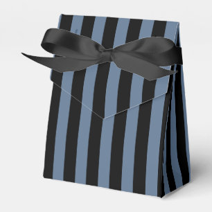 Blaugrau und schwarze Streifen Geschenkschachtel