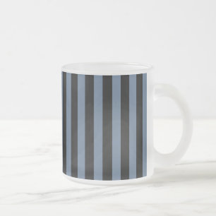 Blaugrau und schwarze Streifen Mattglastasse