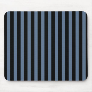 Blaugrau und schwarze Streifen Mousepad