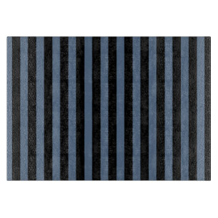 Blaugrau und schwarze Streifen Schneidebrett