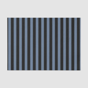 Blaugrau und schwarze Streifen Seidenpapier