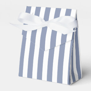 Blaugrau-weiße Bonbonstreifen Geschenkschachtel