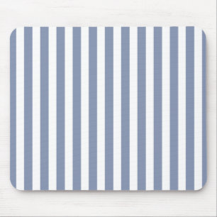 Blaugrau-weiße Bonbonstreifen Mousepad
