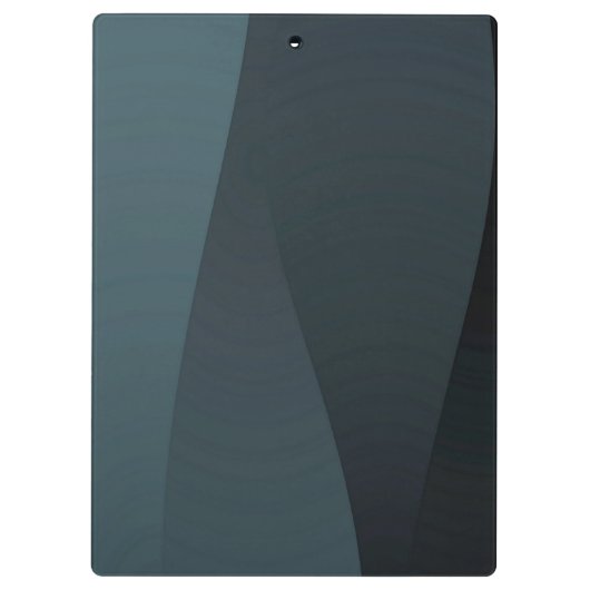 Blaugrau-Wellenmuster Klemmbrett (Rückseite)