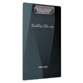 Blaugrau-Wellenmuster Klemmbrett (Rechts)