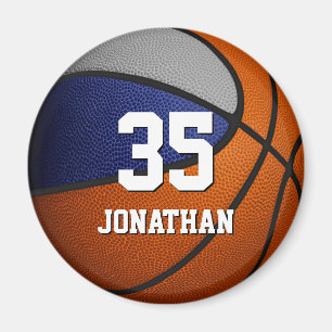 Blaugraue Basketball-Teamgeist-Ideen Magnet