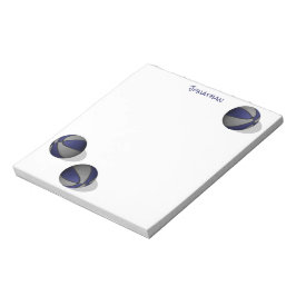 Blaugraue Basketballmannschaftsfarben individuelle Notizblock