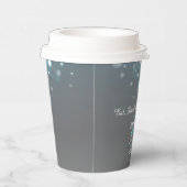 Blaugraue Blasen Pappbecher (Rechts)