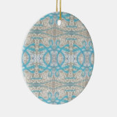 Blaugraue, Curly Decorative Graffiti Wall Pattern Keramik Ornament (Rechts)