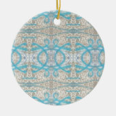 Blaugraue, Curly Decorative Graffiti Wall Pattern Keramik Ornament (Vorne)