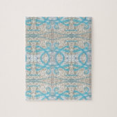 Blaugraue, Curly Decorative Graffiti Wall Pattern Puzzle (Vertikal)