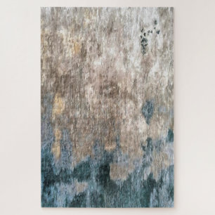 Blaugraue dekorative Abstrakte Kunstwerke Puzzle