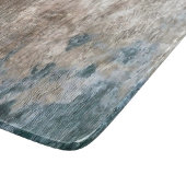Blaugraue dekorative Abstrakte Kunstwerke Schneidebrett (Ecke)