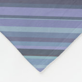 Blaugraue diagonale Streifen Fleecedecke (Ecke)