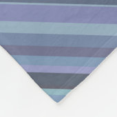 Blaugraue diagonale Streifen Fleecedecke (Ecke)