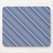 Blaugraue diagonale Streifen Mousepad (Vorne)