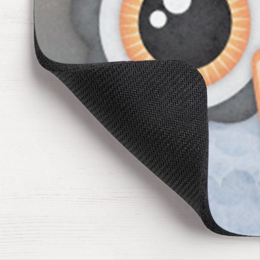 Blaugraue Eule - Mousepad (Ecke)