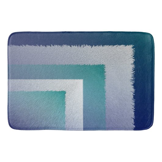 Blaugraue Ex-Pastellfarbe Badematte (Vorderseite)