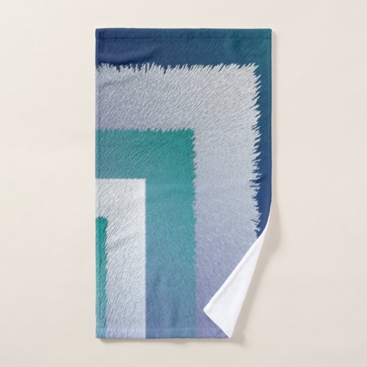 Blaugraue Ex-Pastellfarbe Badhandtuch Set (Handtuch)