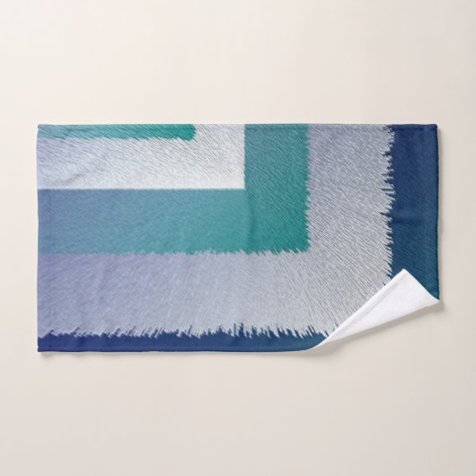 Blaugraue Ex-Pastellfarbe Badhandtuch Set (Handtuch)