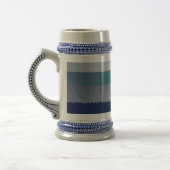 Blaugraue Ex-Pastellfarbe Bierglas (Links)